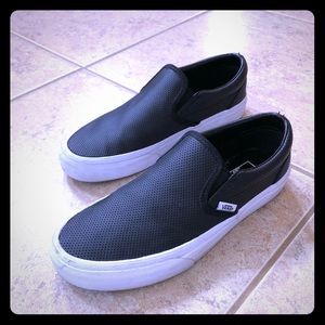 Perf Vans Leather Slip-On